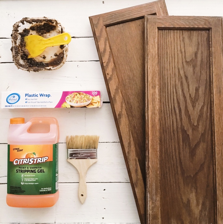 DIY bathroom makeover bathroom cabinets how to lighten cabinets how to strip wood how to bleach wood
